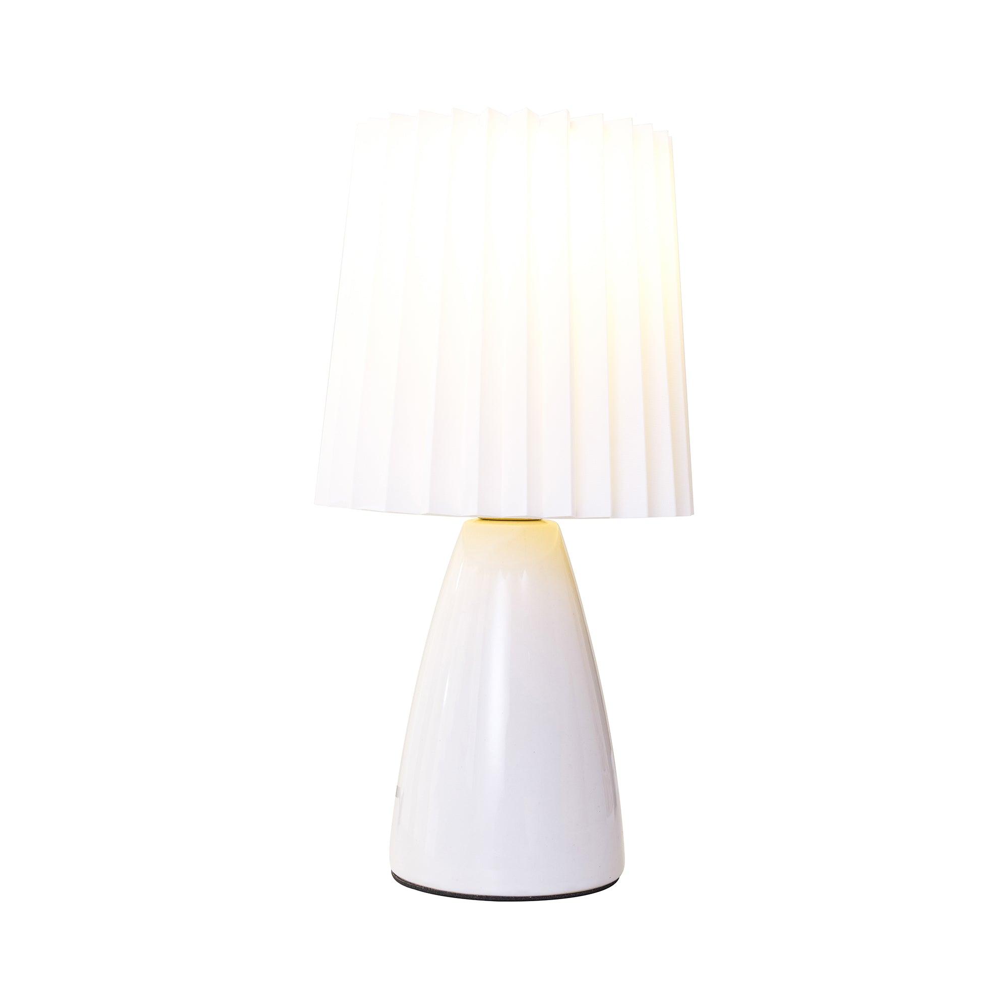 Boko Minimalist Fabric Table Lamp-Neutral Decor