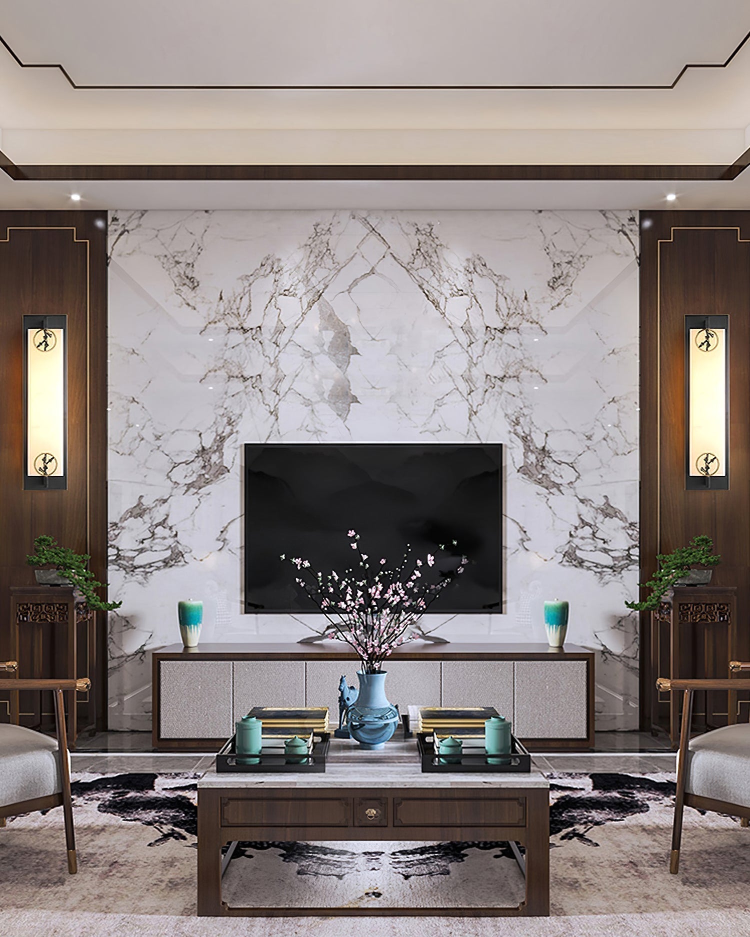 Luste  Alabaster Wall Lamp 4 Style