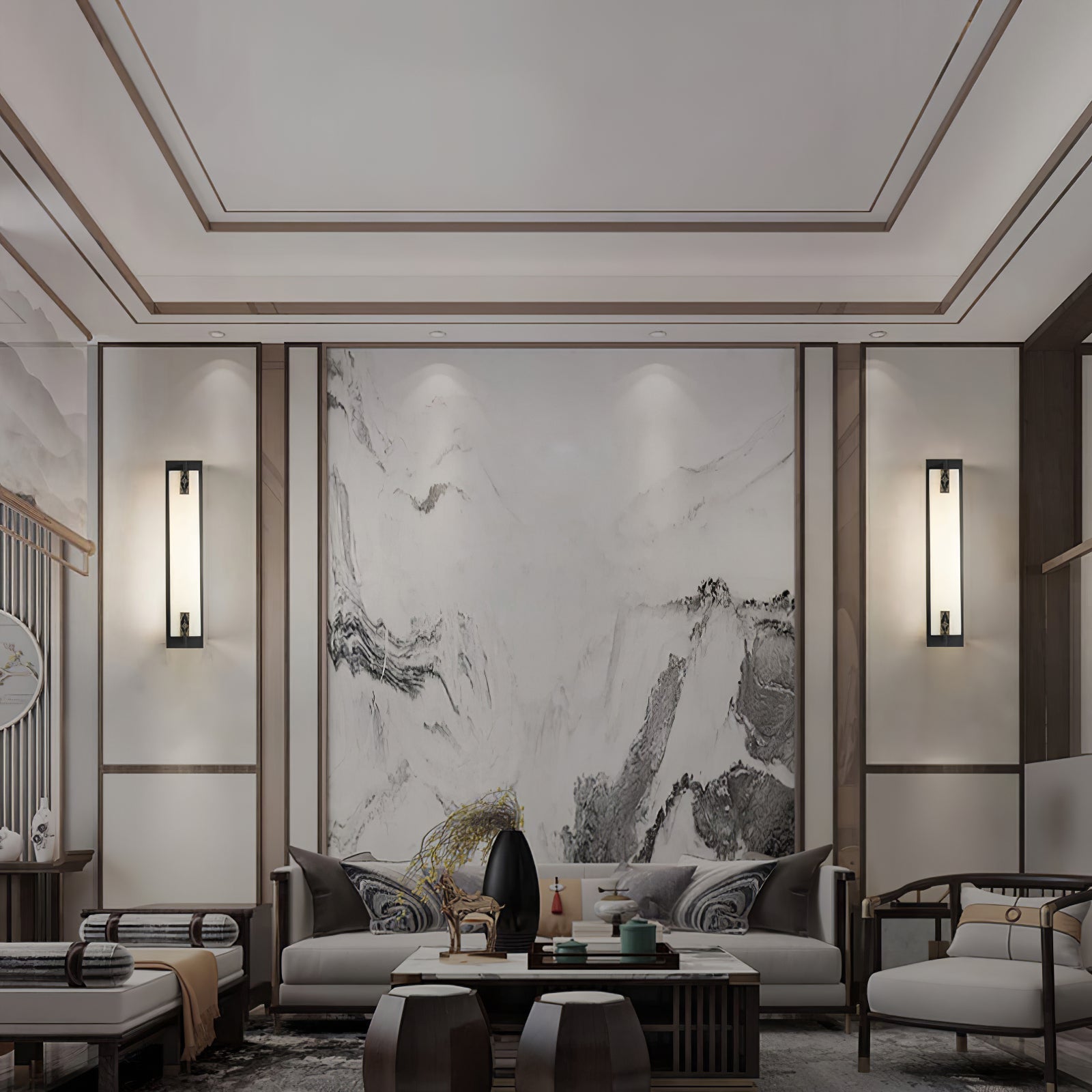 Luste  Alabaster Wall Lamp 4 Style
