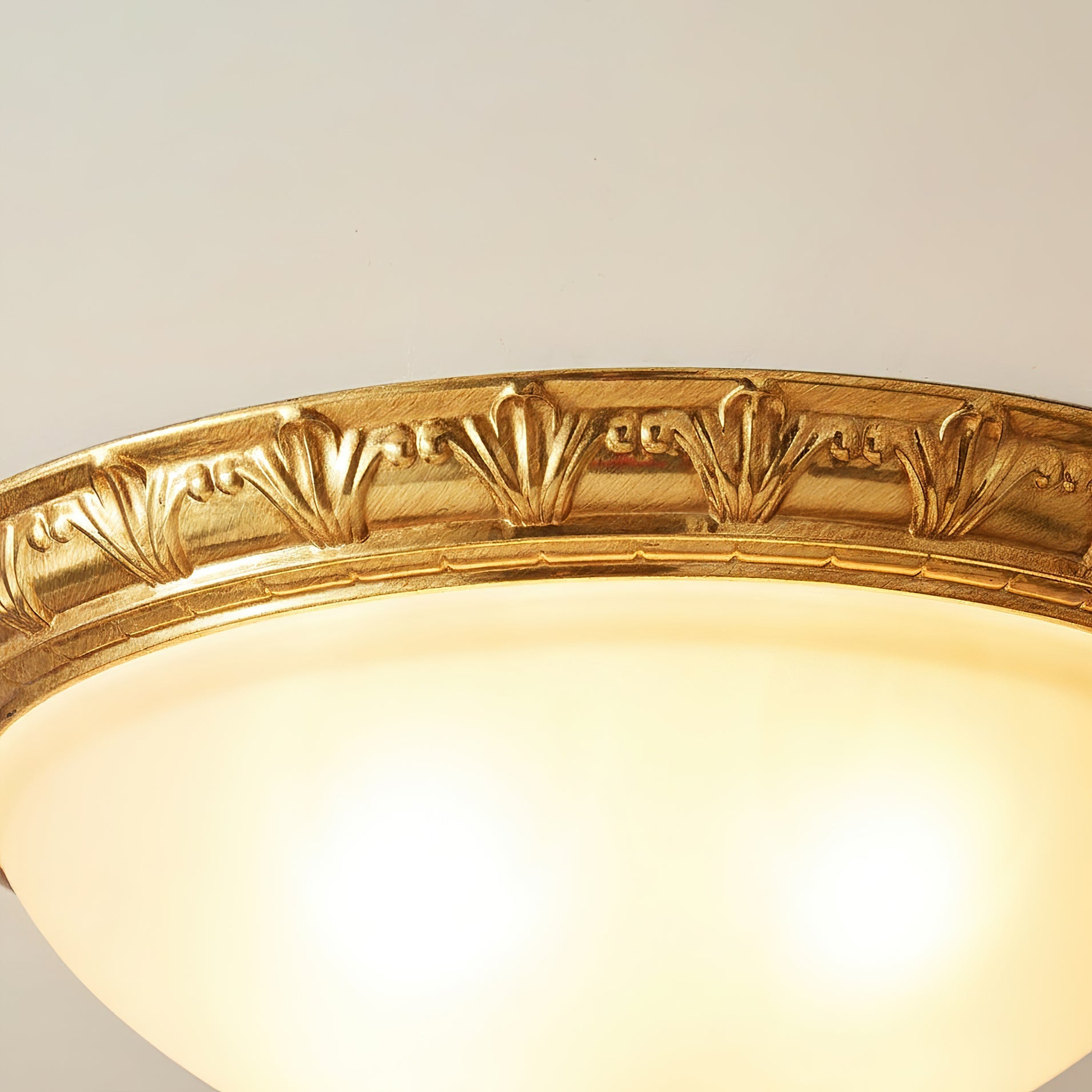 The lamp shown turned off, as a decorative piece.