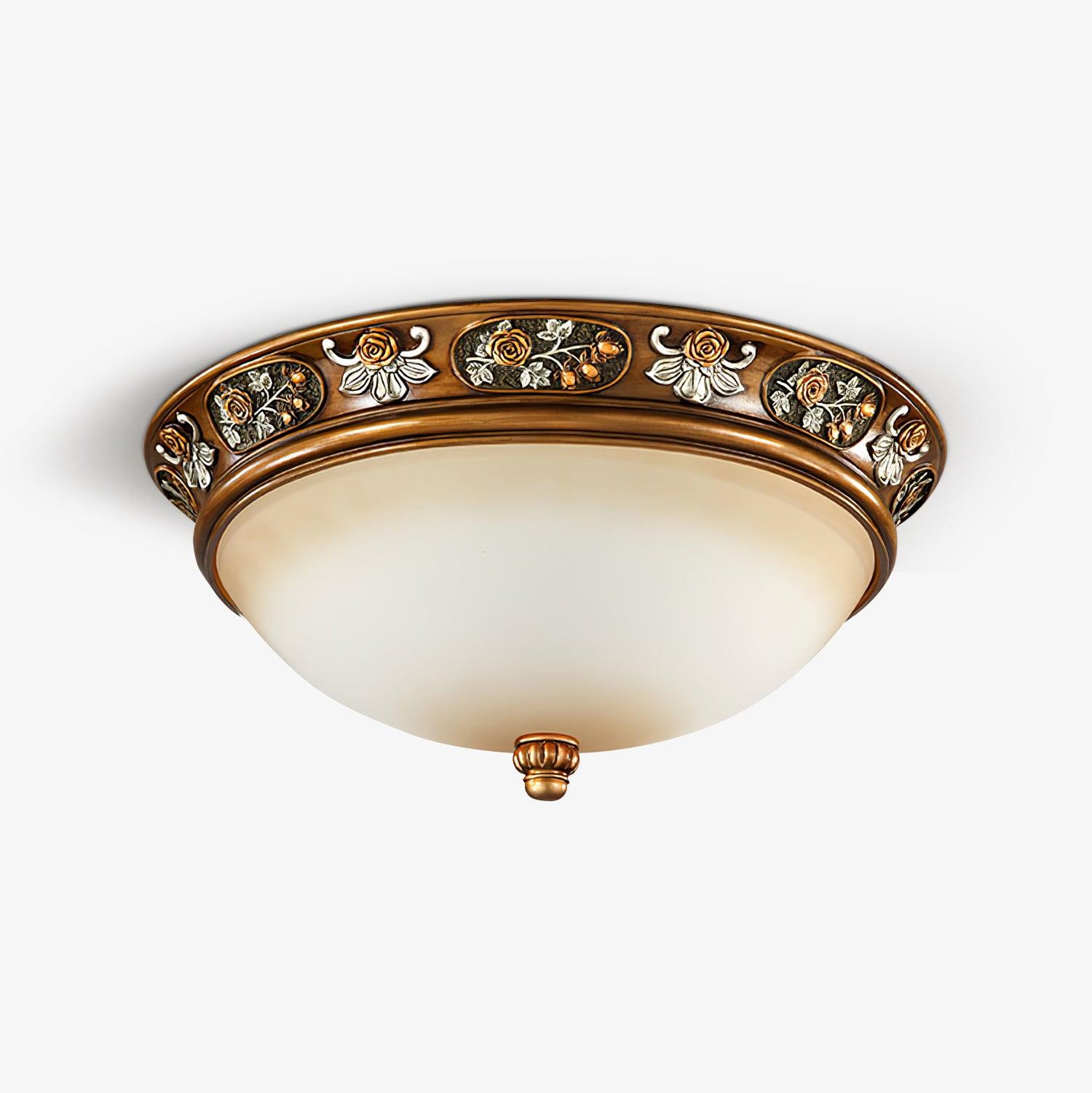 Cilene Vintage Luxury Recessed Resin Ceiling Light-Neutral Decor