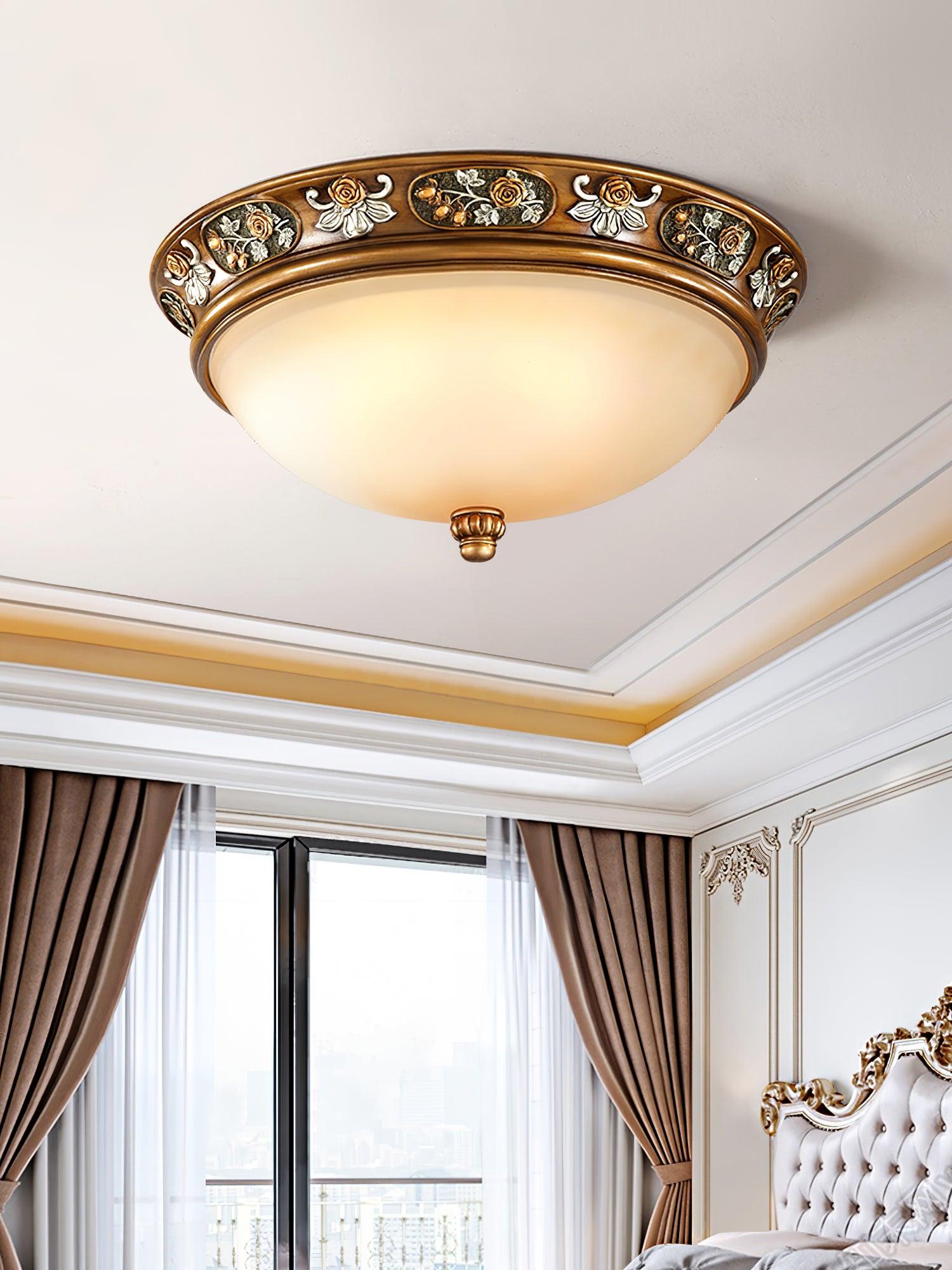 Cilene Vintage Luxury Recessed Resin Ceiling Light-Neutral Decor