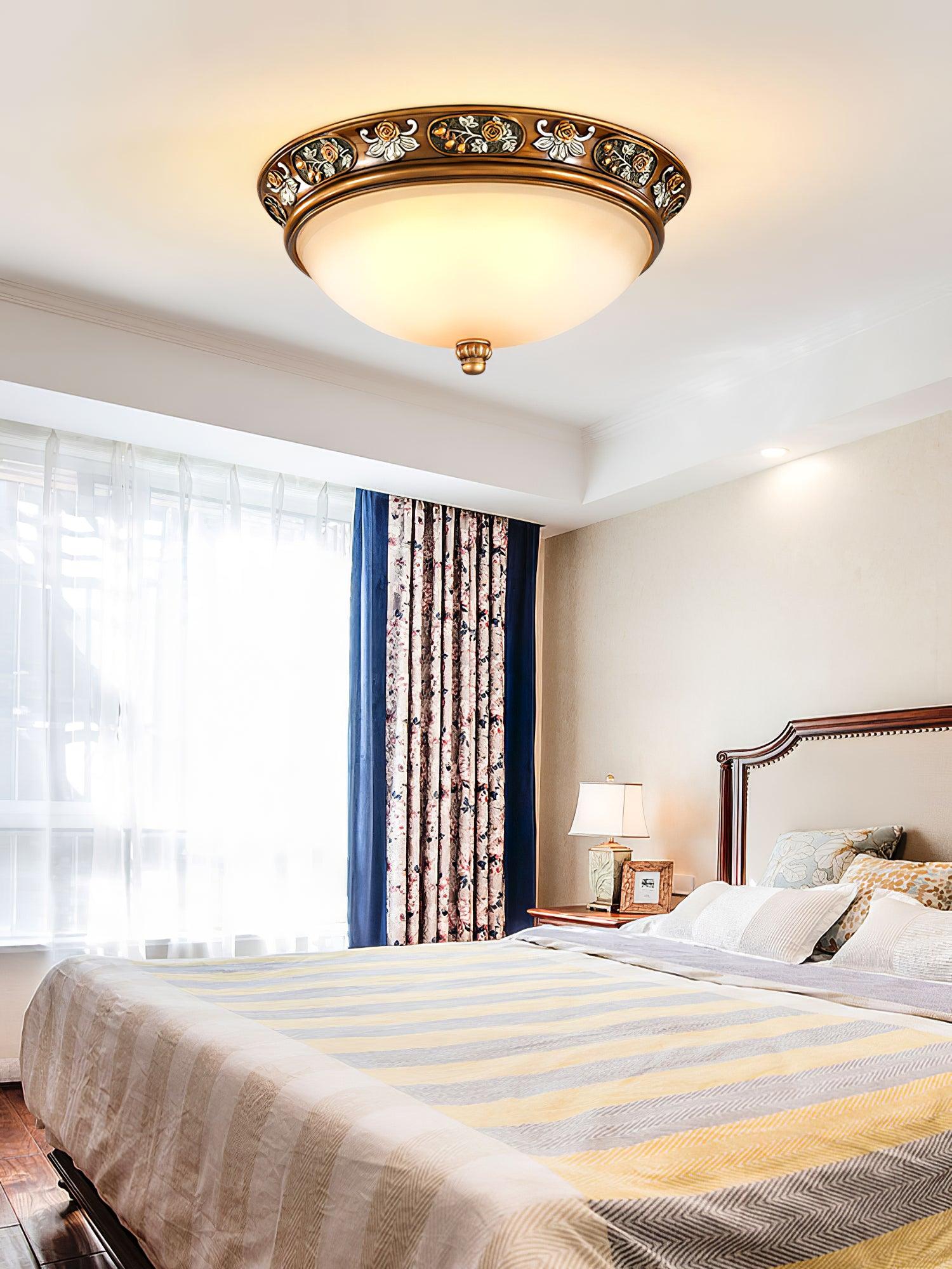 Cilene Vintage Luxury Recessed Resin Ceiling Light-Neutral Decor