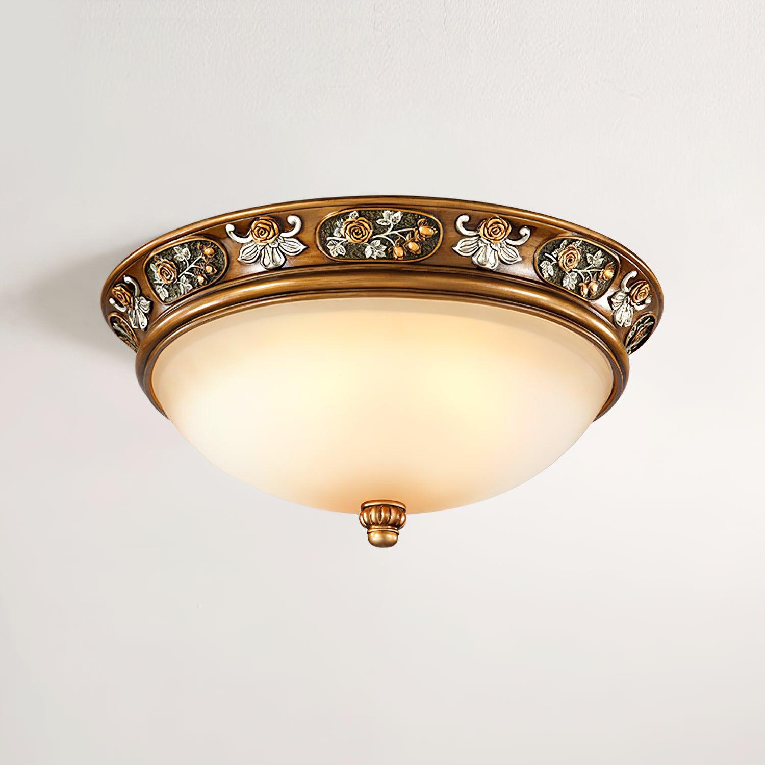 Cilene Vintage Luxury Recessed Resin Ceiling Light-Neutral Decor