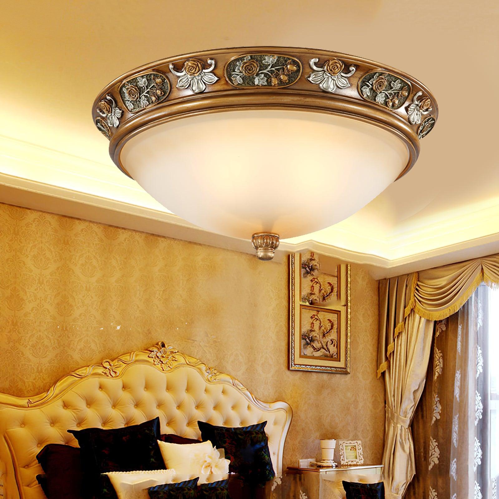 Cilene Vintage Luxury Recessed Resin Ceiling Light-Neutral Decor