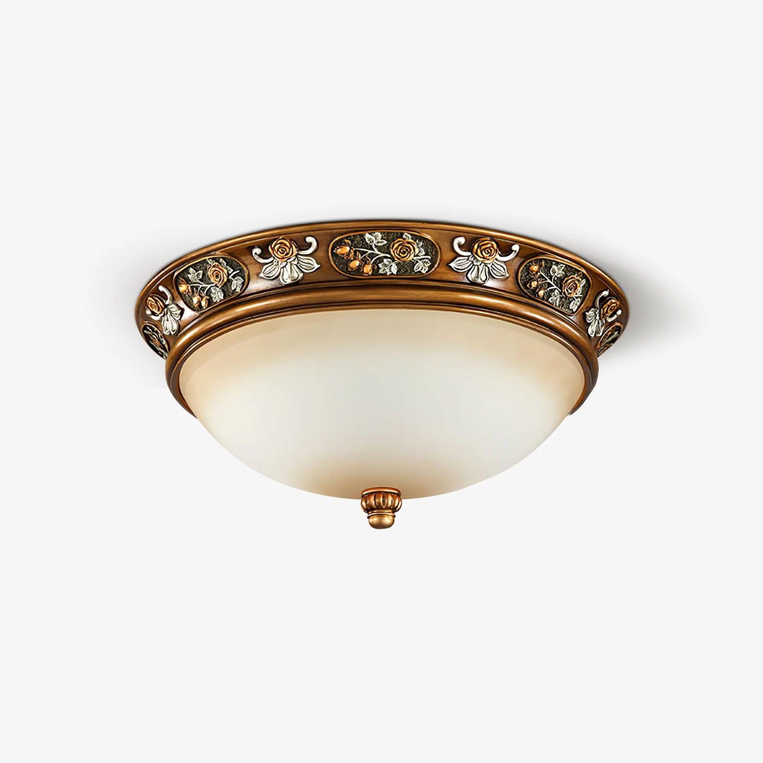 Cilene Vintage Luxury Recessed Resin Ceiling Light-Neutral Decor