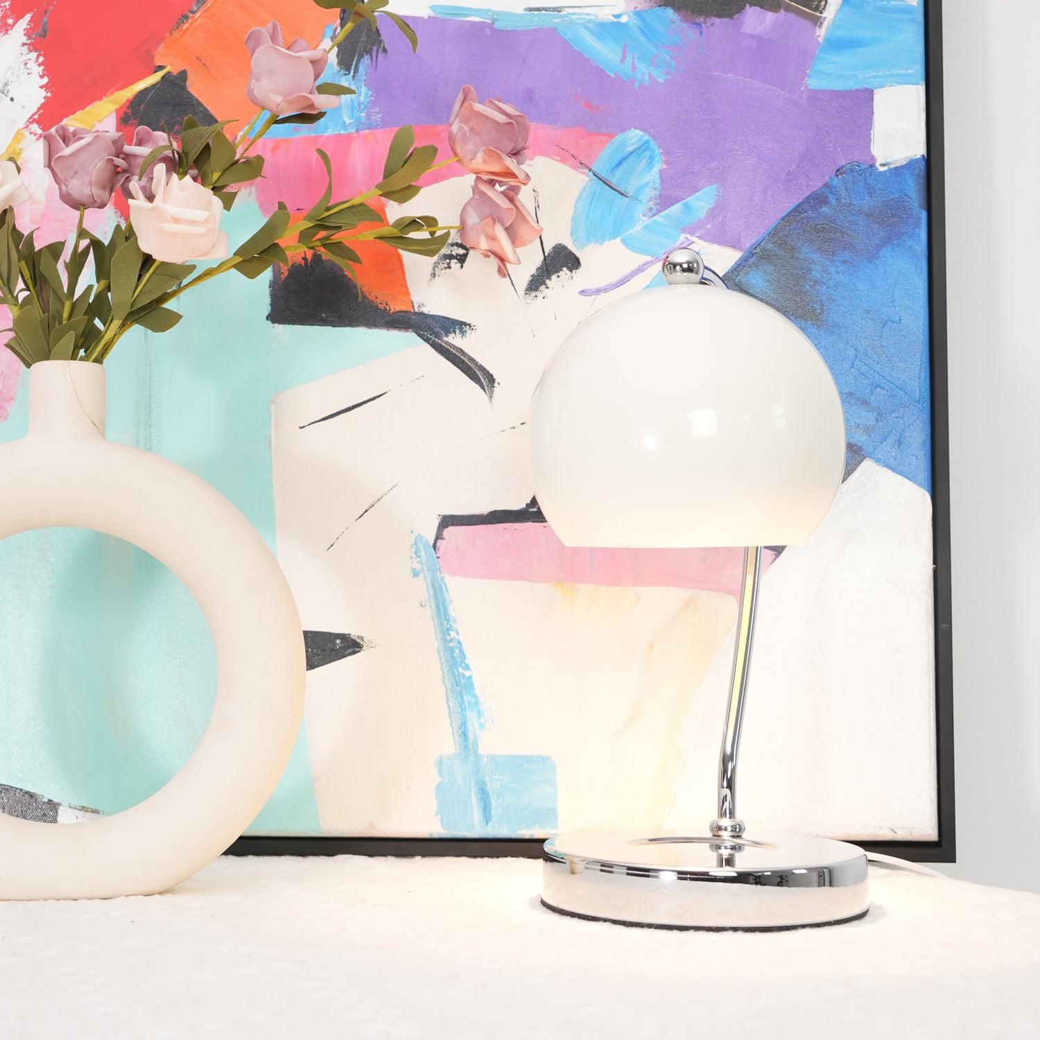 Zephyrce Mid-Century Modern Table Lamp-Neutral Decor
