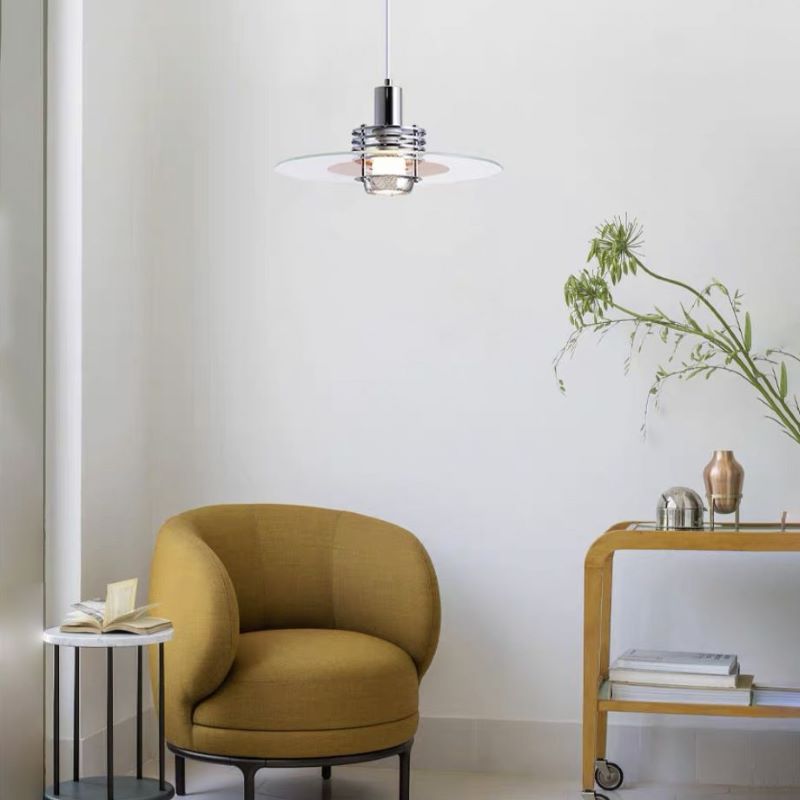 Valentina Minimalism LED Pendant Light Metal/Glass/Acrylic Bedroom - Neutral Decor