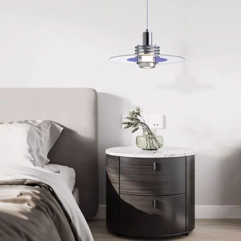 Valentina Minimalism LED Pendant Light Metal/Glass/Acrylic Bedroom - Neutral Decor