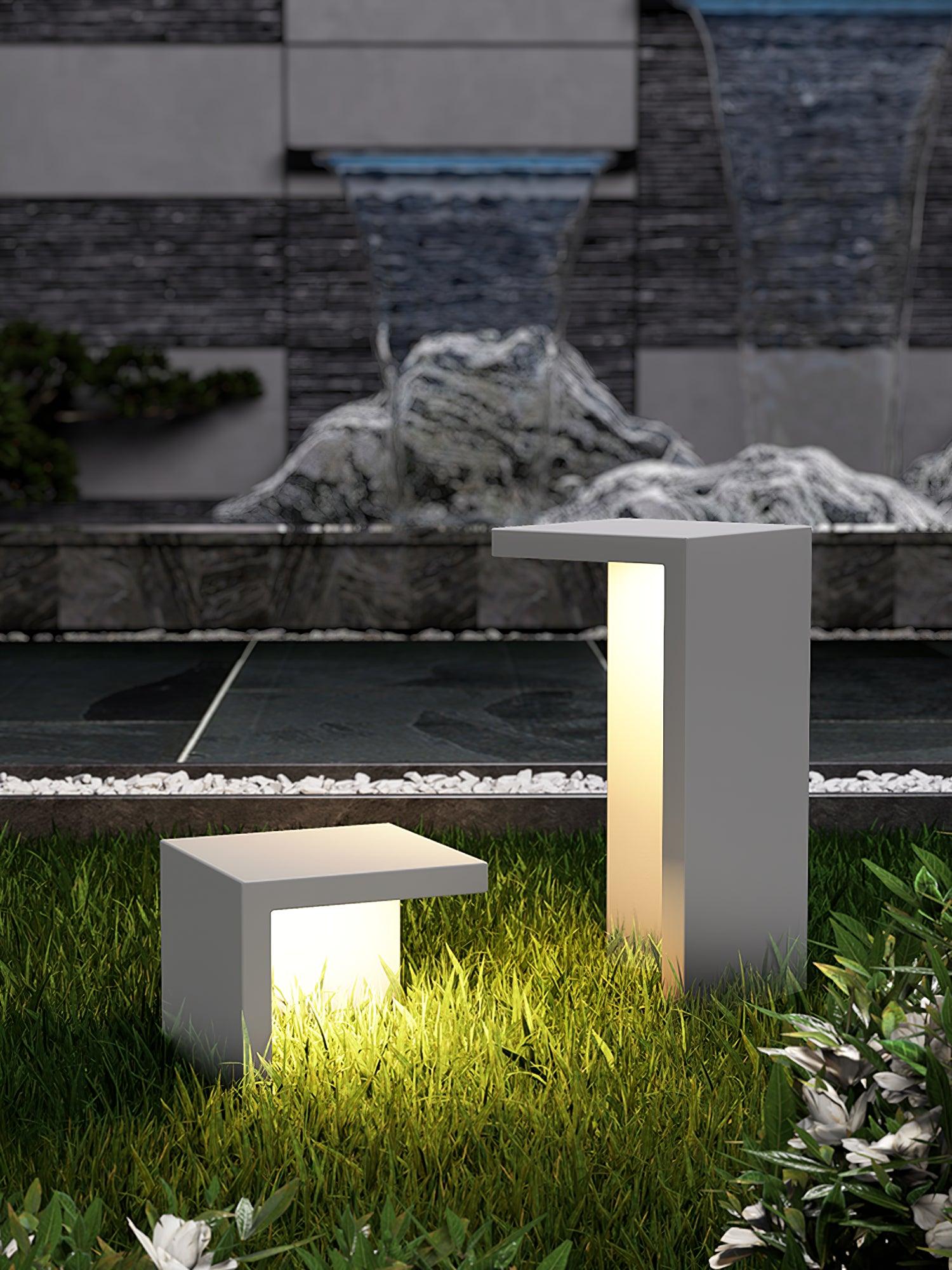 Liam Modern Steel Table Light-Neutral Decor