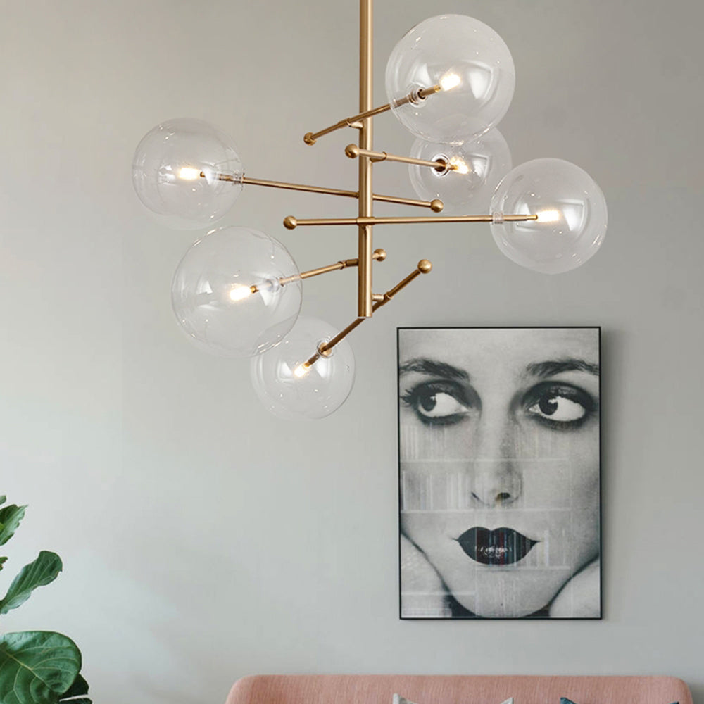 Valentina Modern Nordic Clear Bubble Pendant Light - Neutral Decor