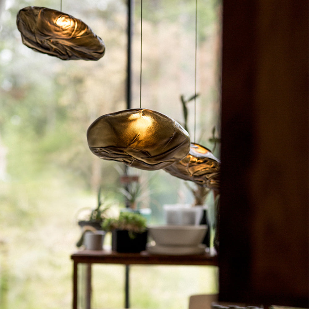 Avi Minimalist Spherical Glass Pendant Light, 3 Colour - Neutral Decor