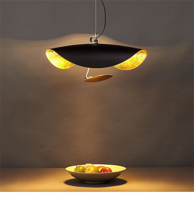 Airsha Pendant Light 3 Colour, Gold Foil Pendant Lights - Neutral Decor
