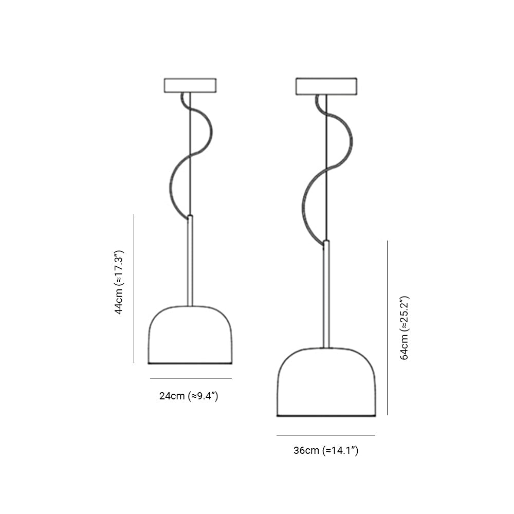 Valentina Pendant Light, DIA 24/36CM - Neutral Decor