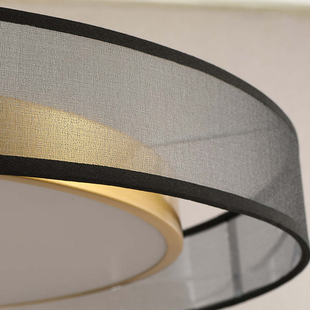 Arisha Nordic Modern Round LED Flush Mount Ceiling Light, Gold Copper - Neutral Decor