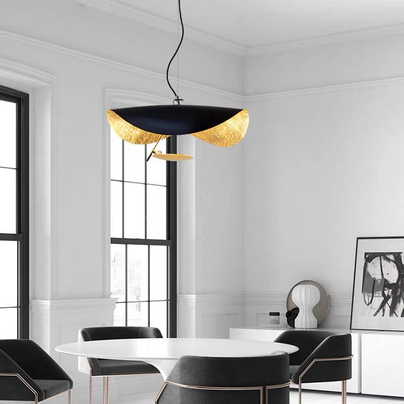Airsha Pendant Light 3 Colour, Gold Foil Pendant Lights - Neutral Decor