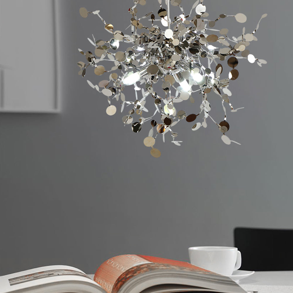 Olivia Artsy Classy Cluster Fireworks Pendant Light, Stainless steel - Neutral Decor