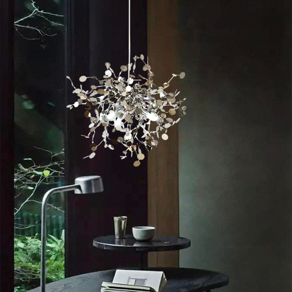 Olivia Artsy Classy Cluster Fireworks Pendant Light, Stainless steel - Neutral Decor