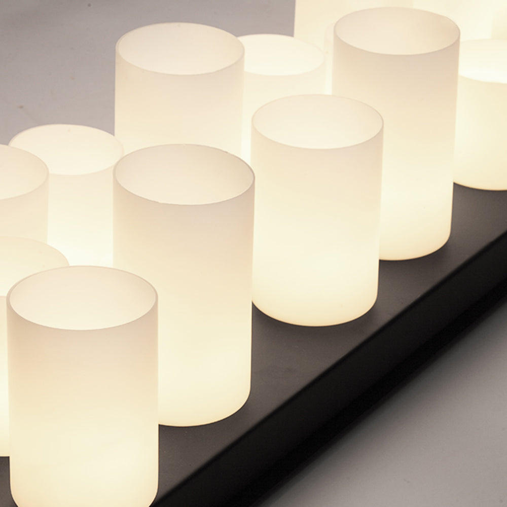 Austin Candle Black Chandeliers for Kitchen Island, Wine Glass Holder - Neutral Decor