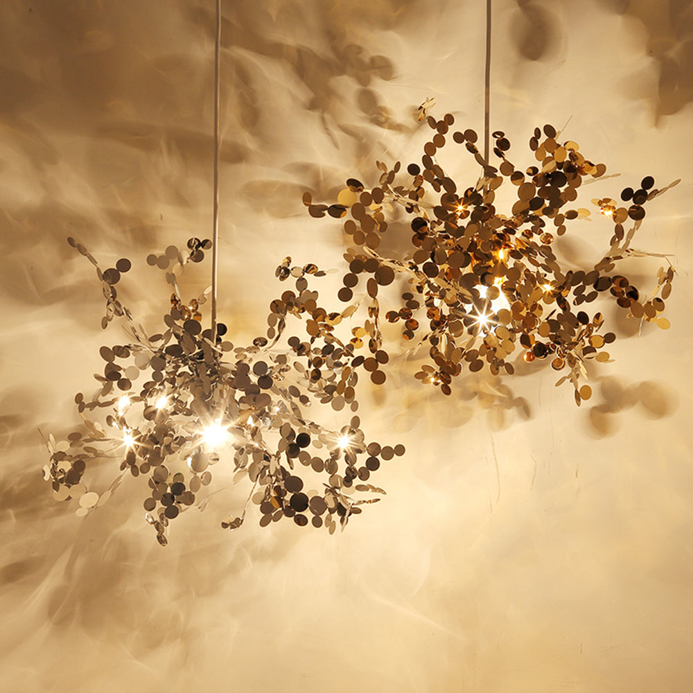 Olivia Artsy Classy Cluster Fireworks Pendant Light, Stainless steel - Neutral Decor