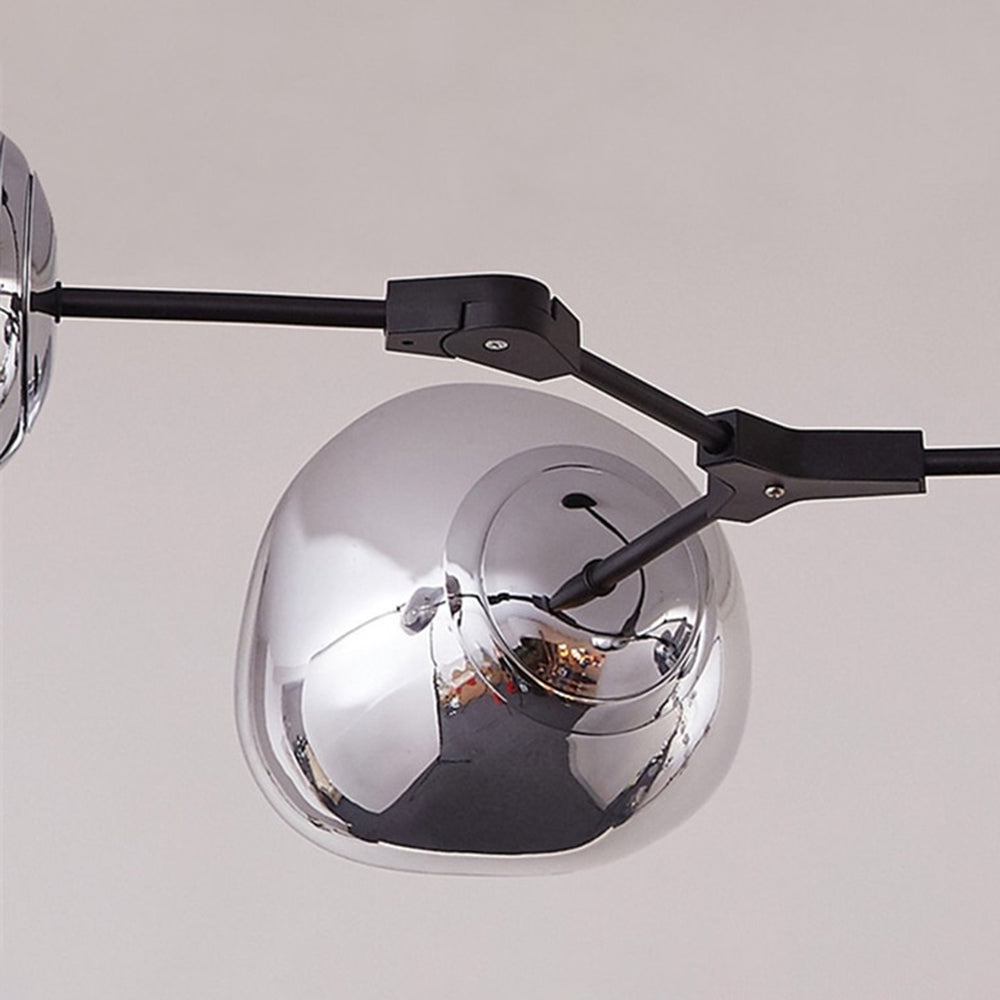 Arisha Modern Globe Lava 3 Pendant Light Fixture - Neutral Decor