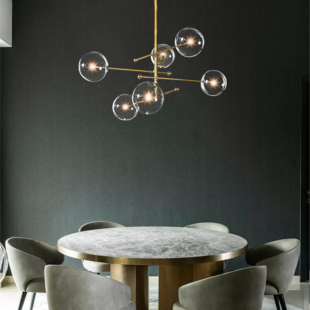 Valentina Modern Nordic Clear Bubble Pendant Light - Neutral Decor