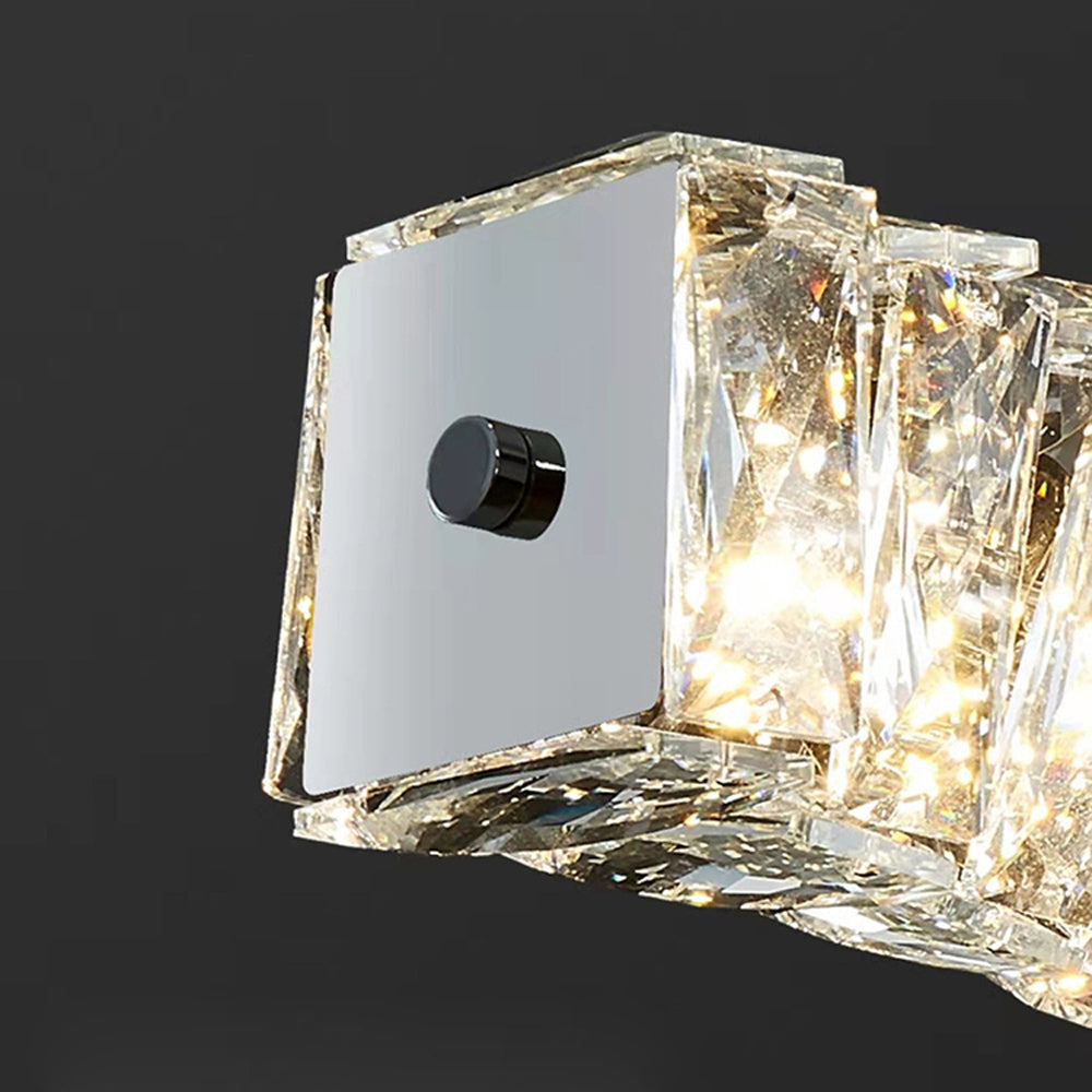Kristy Crystal Sliver and Gold Pendant Light, Stainless Steel - Neutral Decor