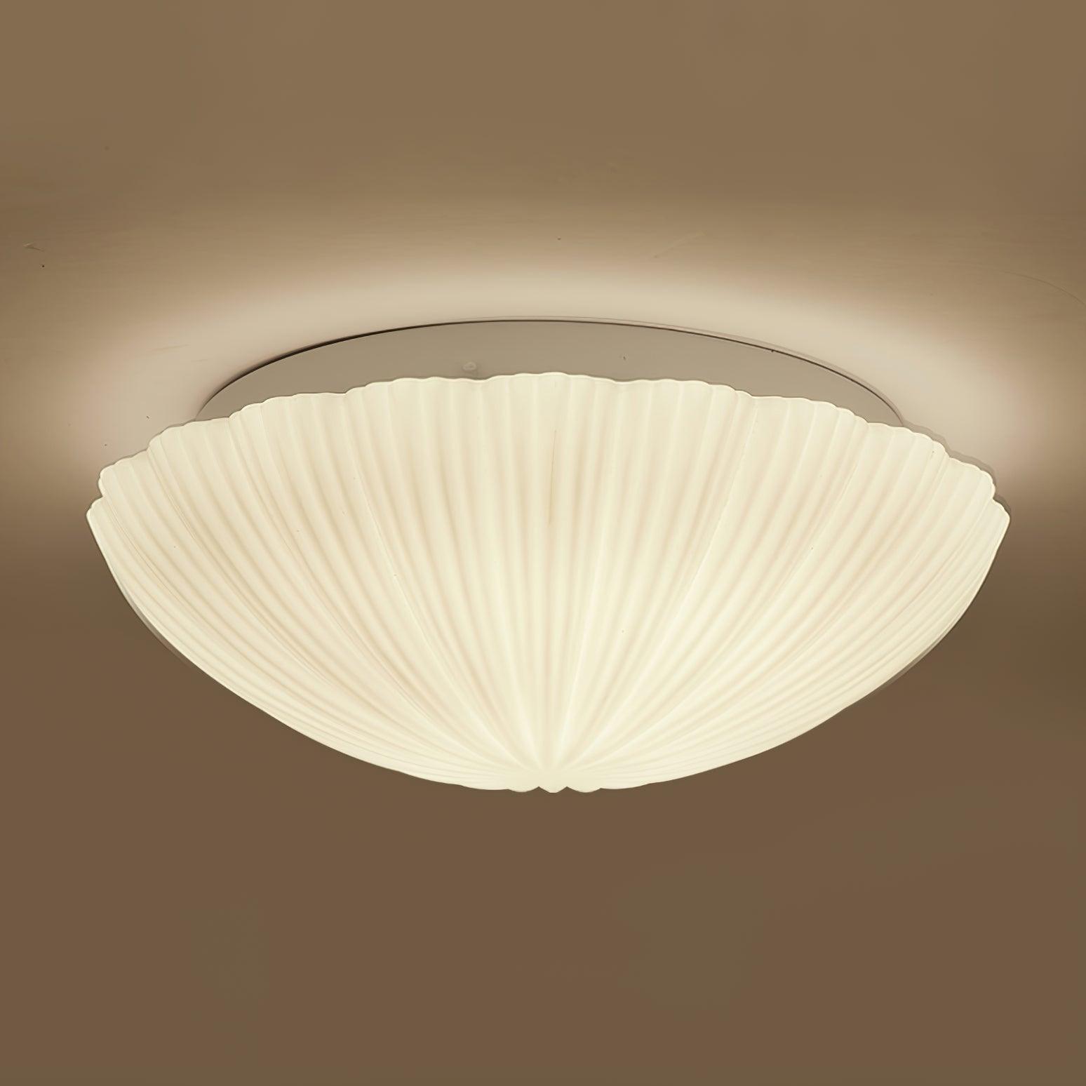 Elo Ceiling Lamp Seashell Shape Ribbed Soft Elegant-Neutral Decor