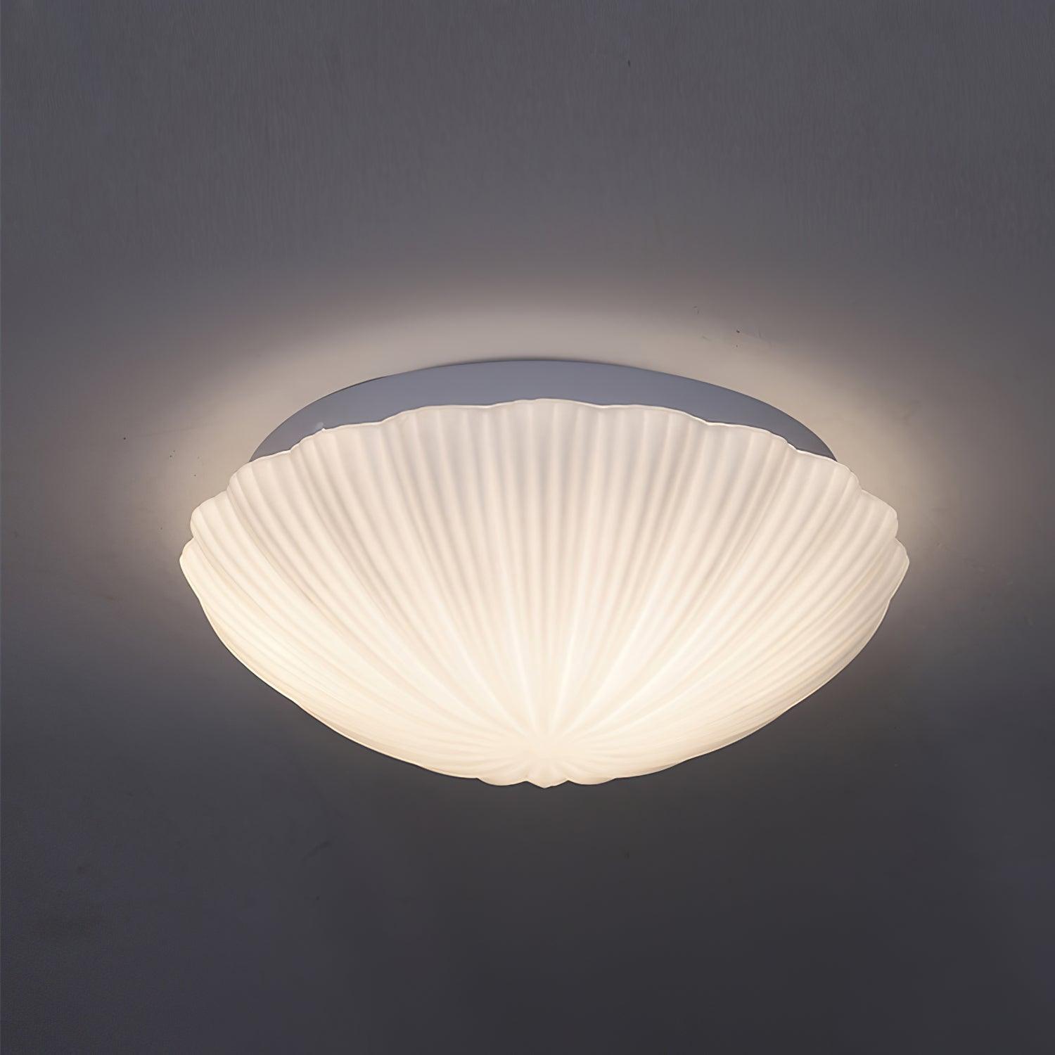 Elo Ceiling Lamp Seashell Shape Ribbed Soft Elegant-Neutral Decor