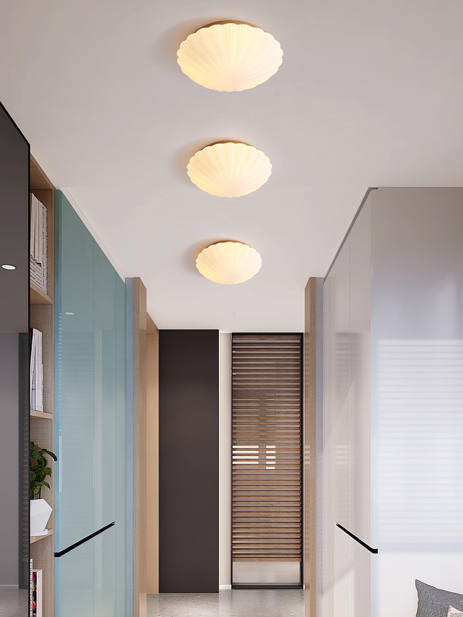 Elo Ceiling Lamp Seashell Shape Ribbed Soft Elegant-Neutral Decor