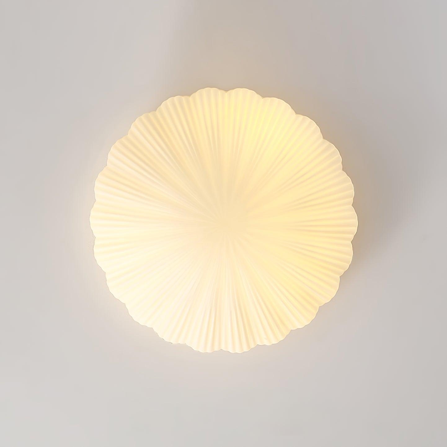 Elo Ceiling Lamp Seashell Shape Ribbed Soft Elegant-Neutral Decor