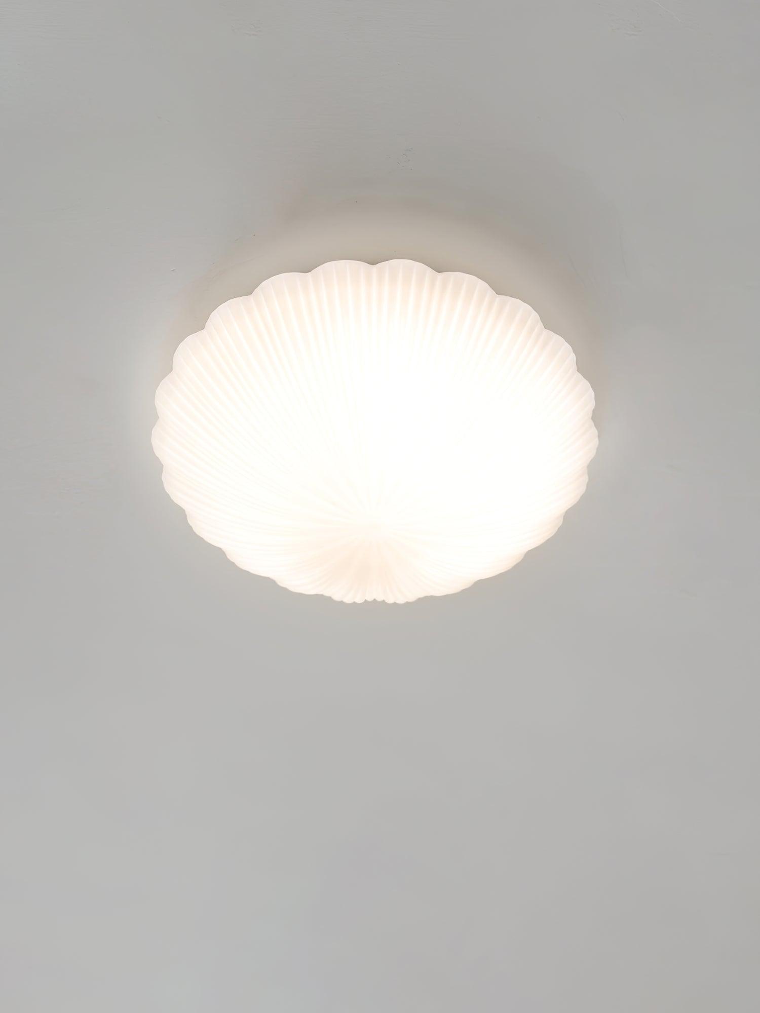Elo Ceiling Lamp Seashell Shape Ribbed Soft Elegant-Neutral Decor
