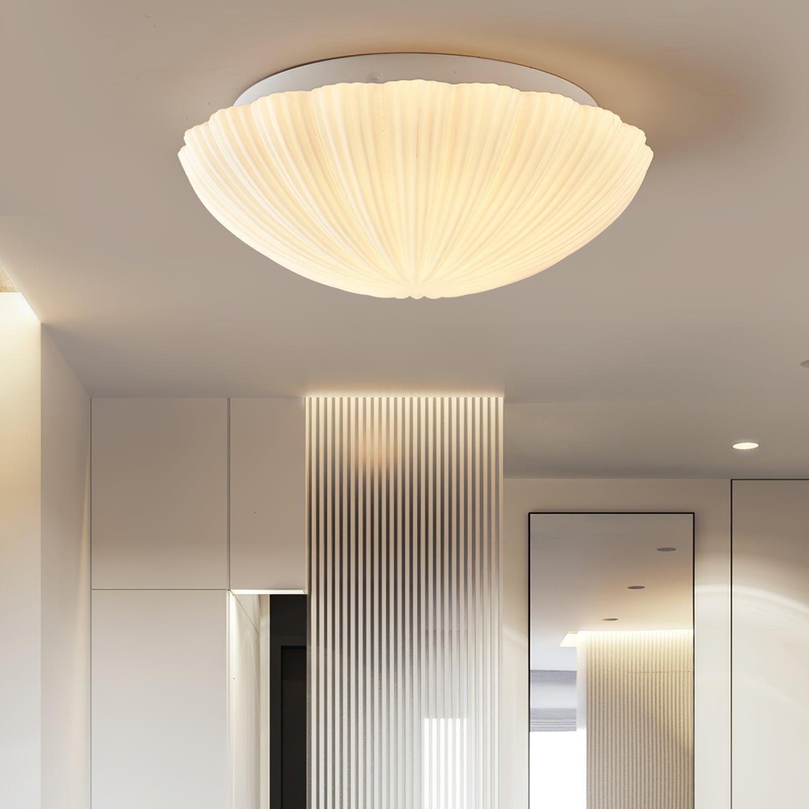 Elo Ceiling Lamp Seashell Shape Ribbed Soft Elegant-Neutral Decor