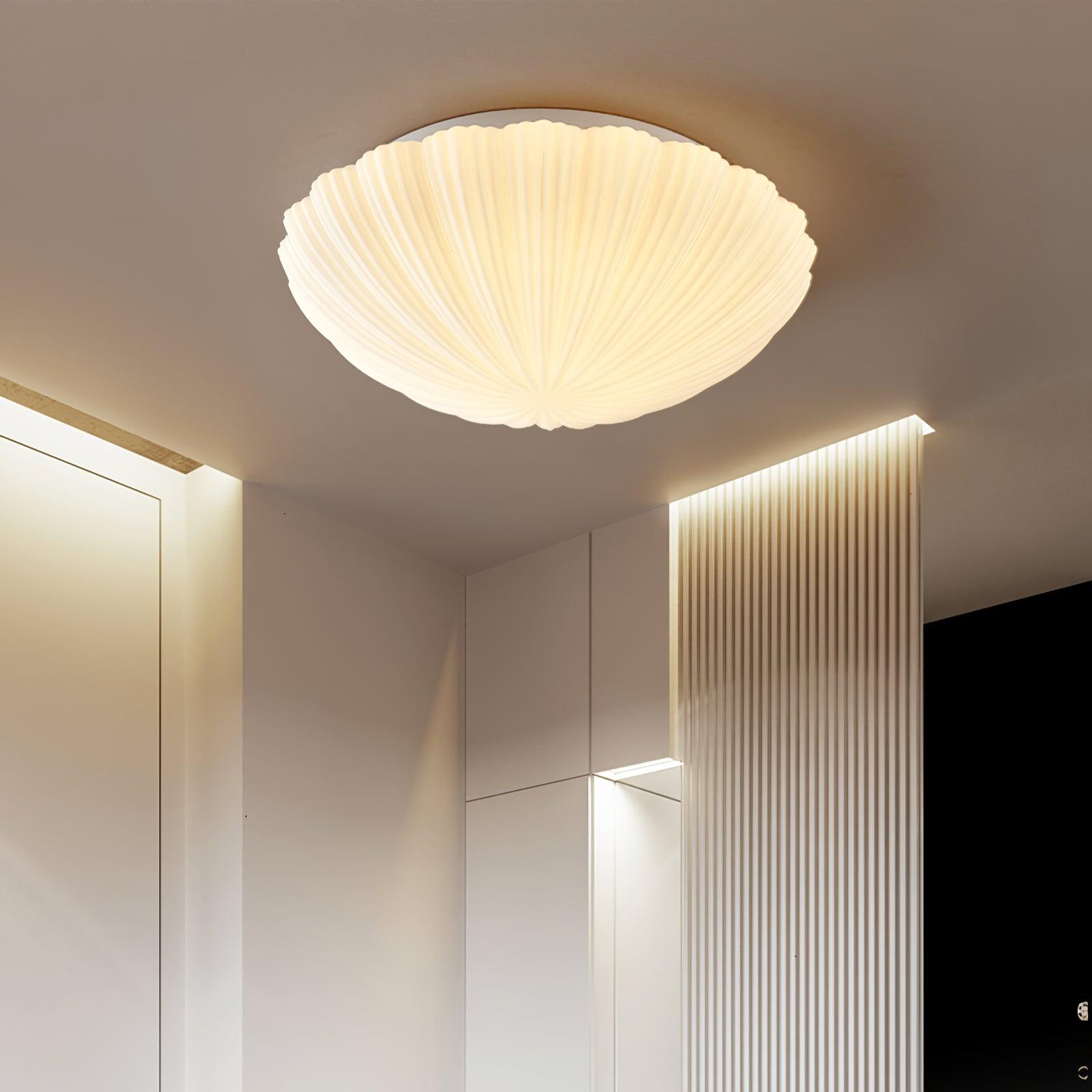 Elo Ceiling Lamp Seashell Shape Ribbed Soft Elegant-Neutral Decor