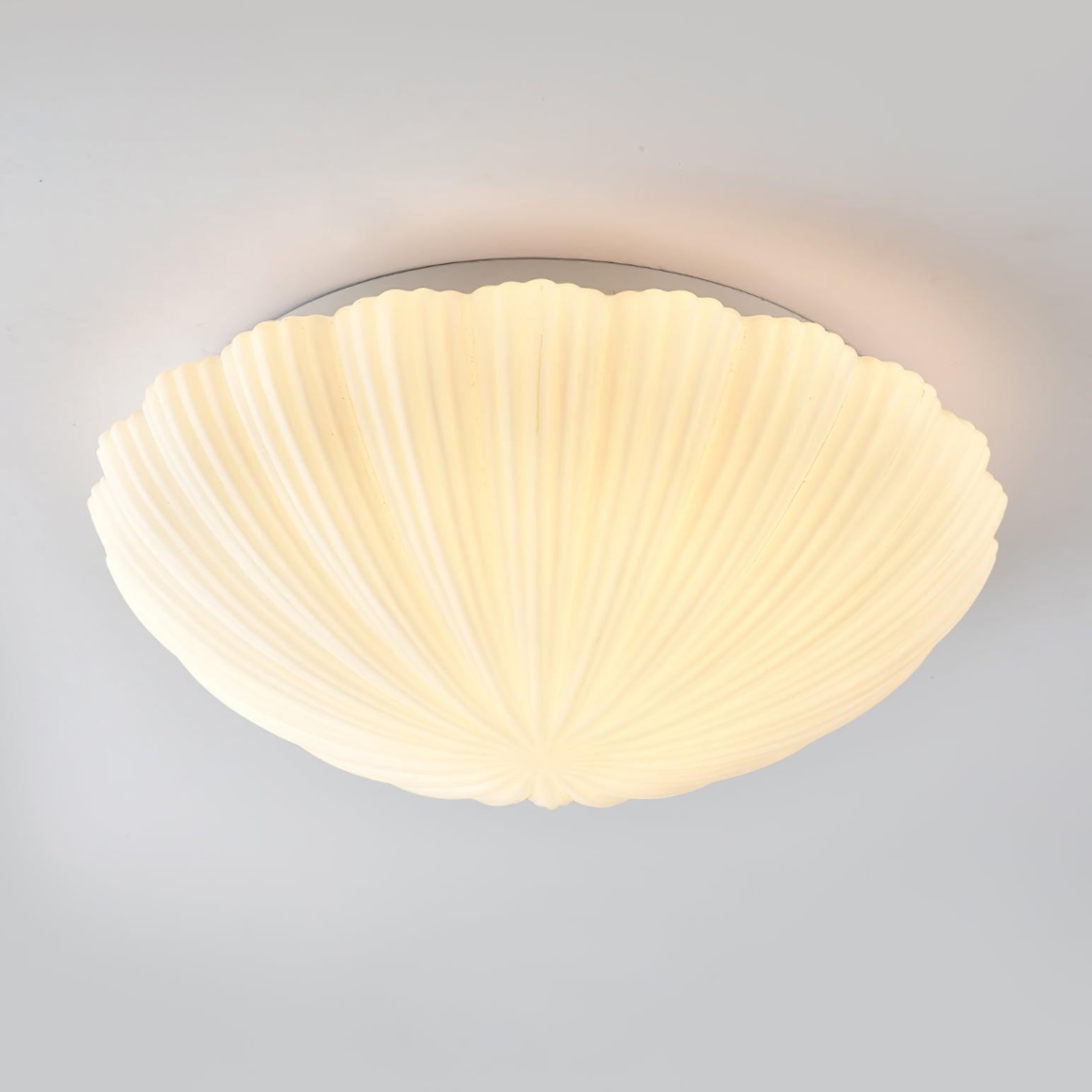 Elo Ceiling Lamp Seashell Shape Ribbed Soft Elegant-Neutral Decor