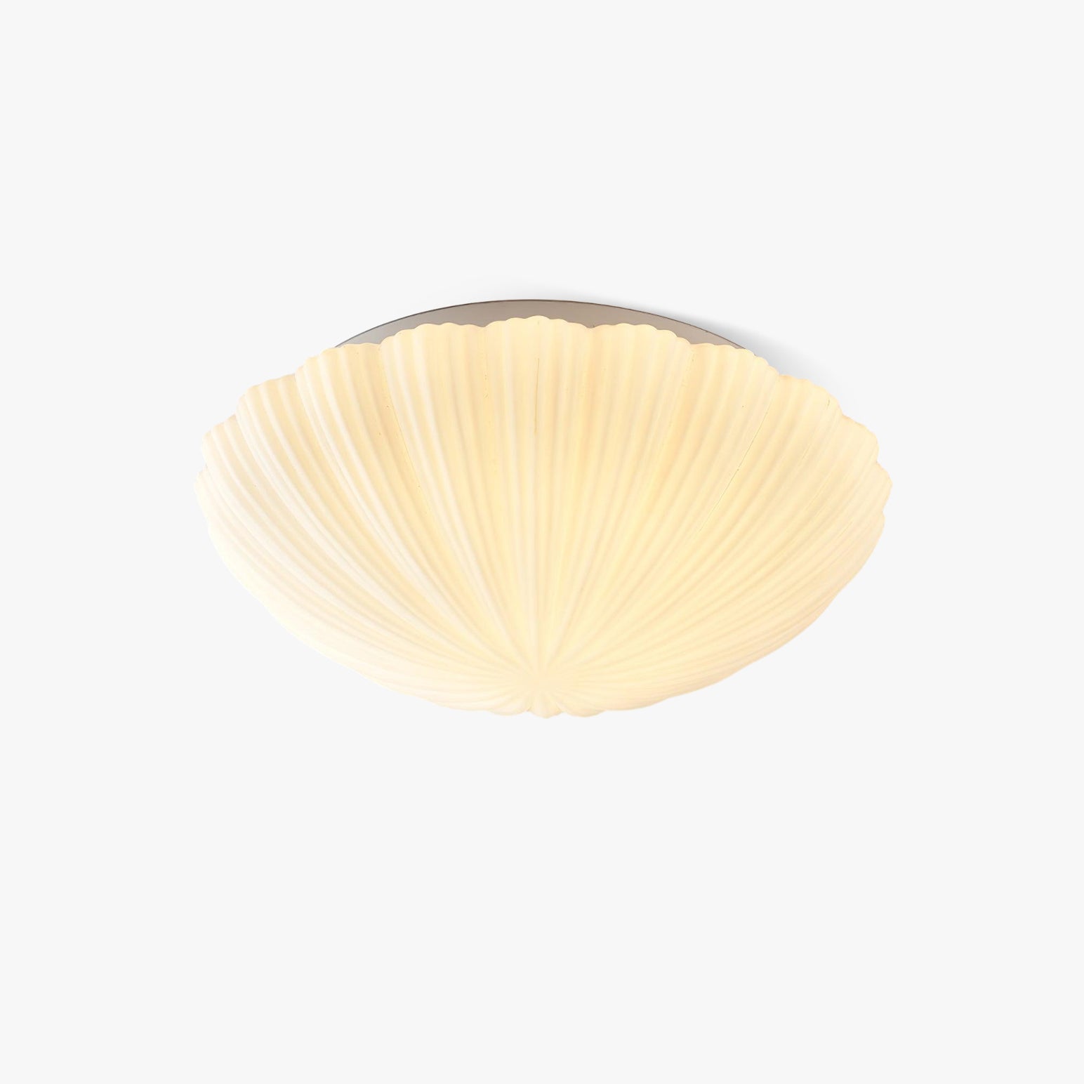 Elo Ceiling Lamp Seashell Shape Ribbed Soft Elegant-Neutral Decor