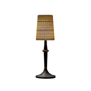Devon Black Table Lamp with built-in battery on a neutral background.