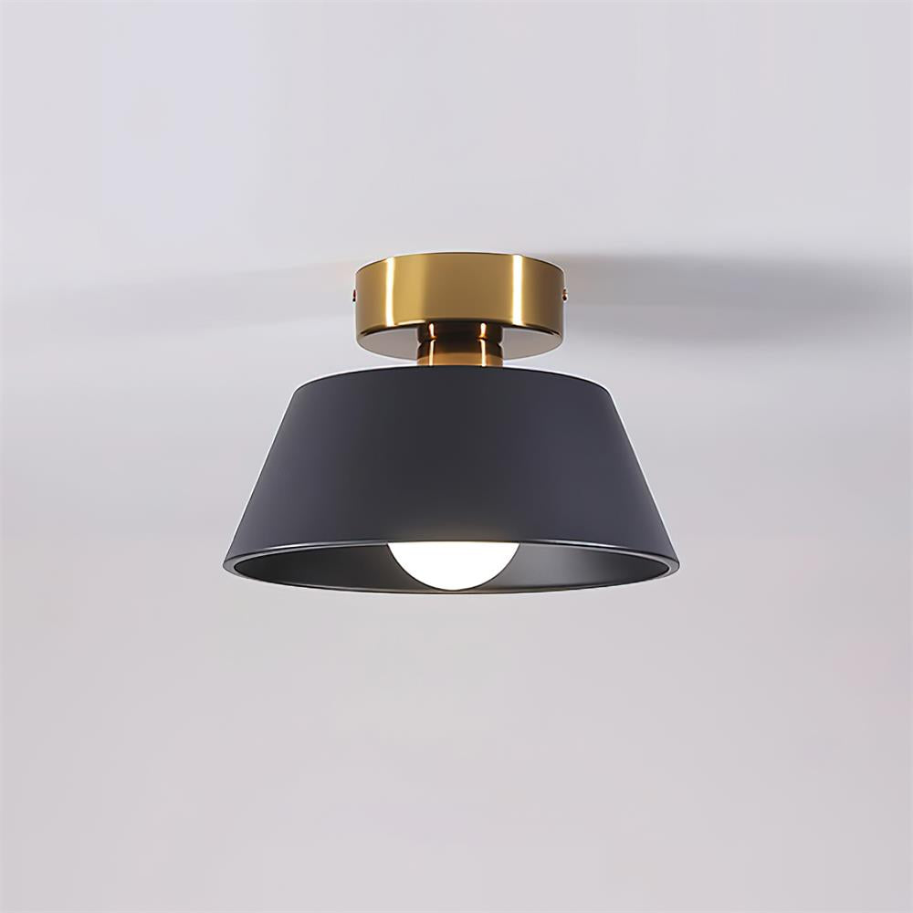 Ceiling Light Metal Canopy Modern Flush Mount Fixture Minimalist