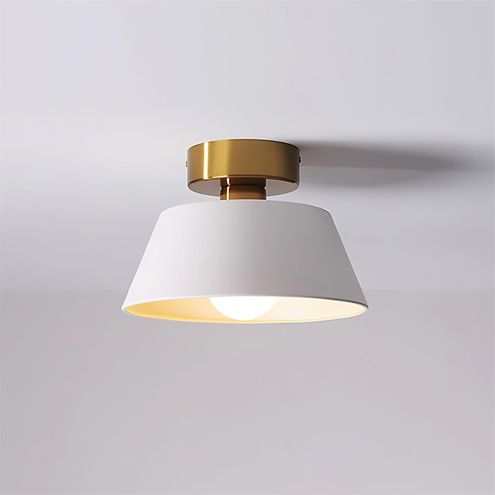Ceiling Light Metal Canopy Modern Flush Mount Fixture Minimalist