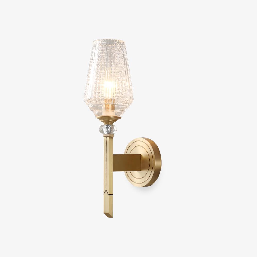 Lustra Wall Light Brass Crystal Elegant-Neutral Decor