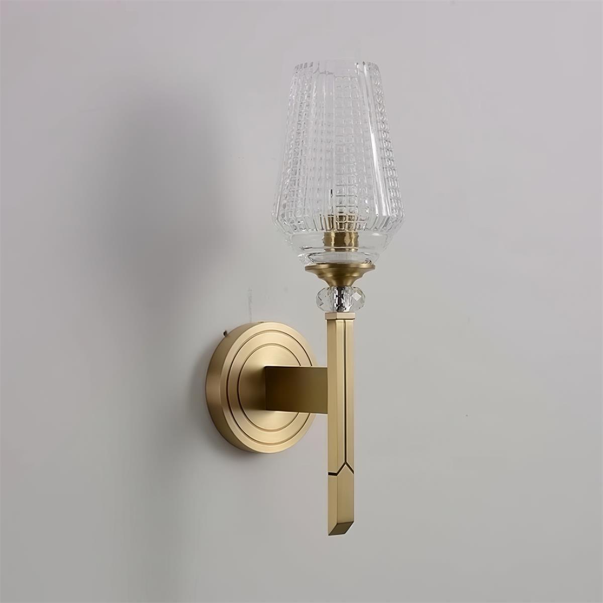 Lustra Wall Light Brass Crystal Elegant-Neutral Decor