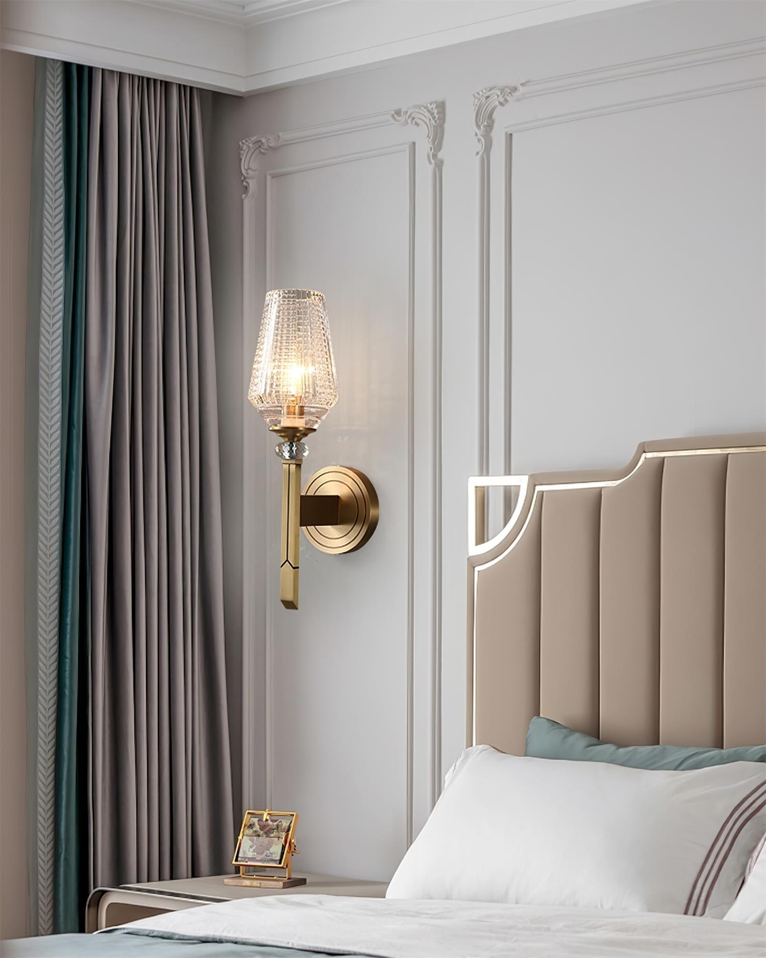 Lustra Wall Light Brass Crystal Elegant-Neutral Decor