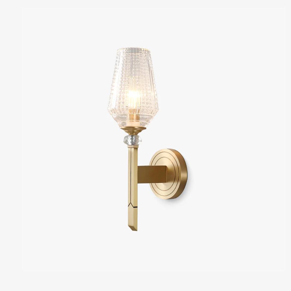 Lustra Wall Light Brass Crystal Elegant-Neutral Decor