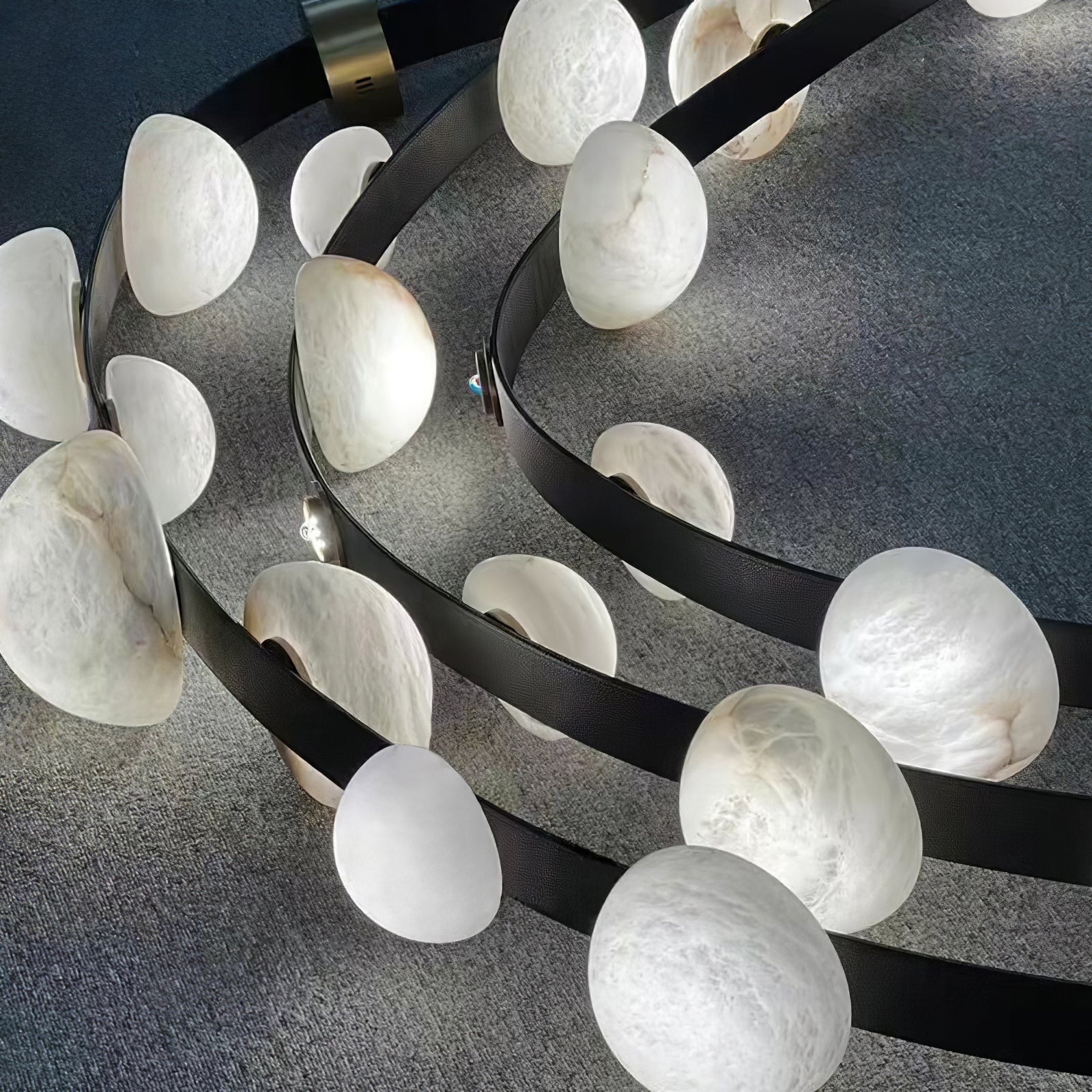 Evcaria Alabaster Chandelier-Neutral Decor