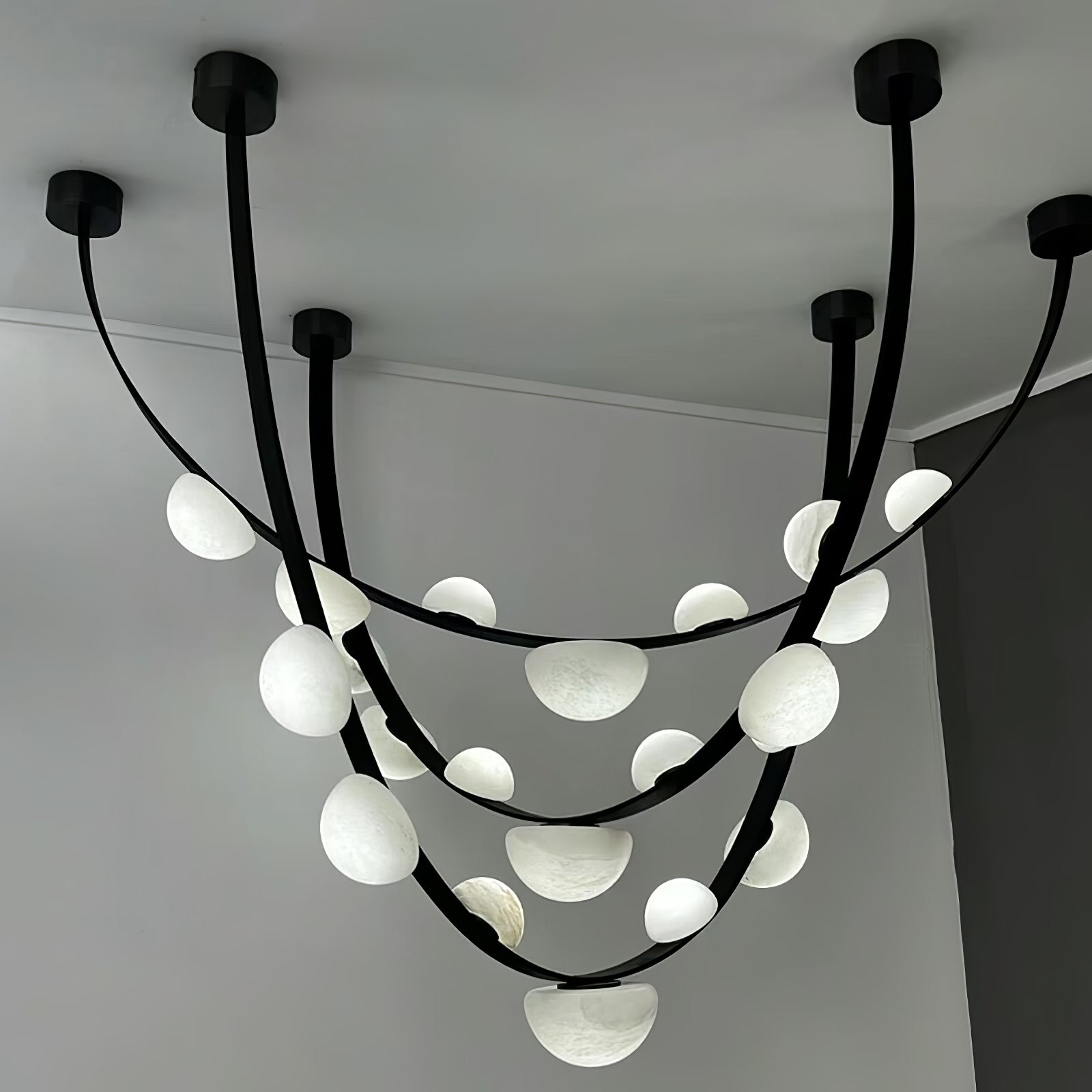 Evcaria Alabaster Chandelier-Neutral Decor