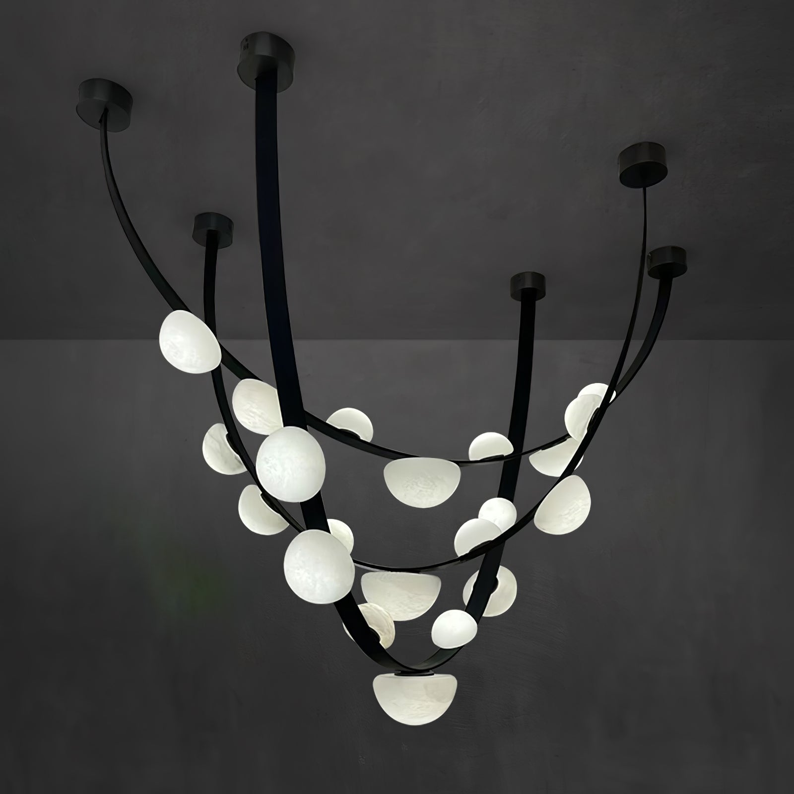 Evcaria Alabaster Chandelier-Neutral Decor