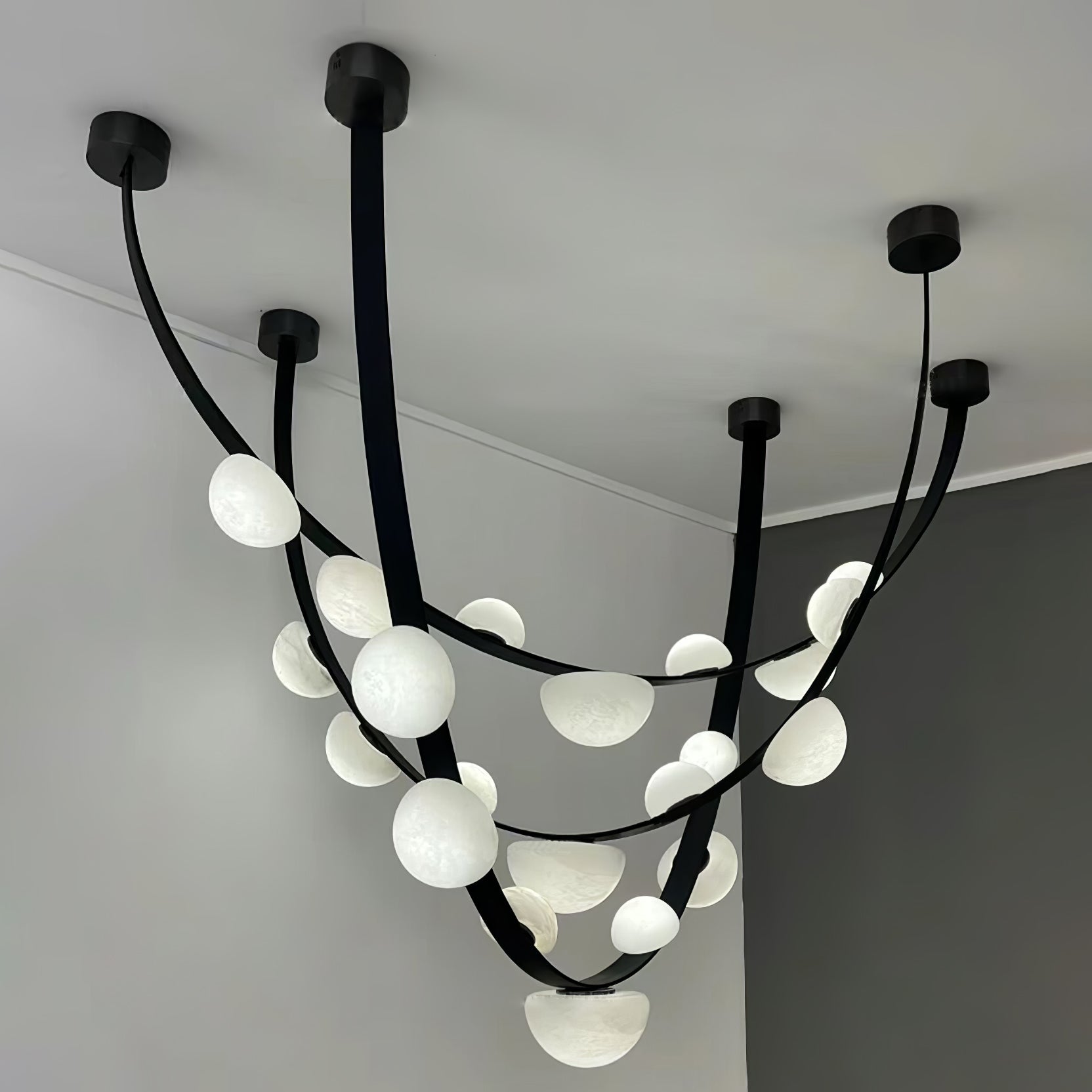 Evcaria Alabaster Chandelier-Neutral Decor