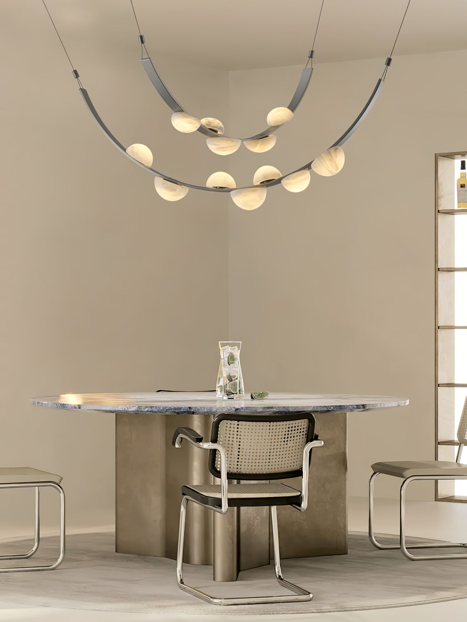 Evcaria Alabaster Chandelier-Neutral Decor