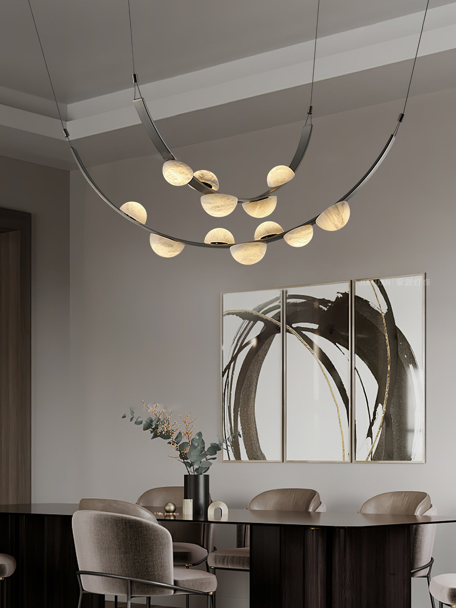 Evcaria Alabaster Chandelier-Neutral Decor
