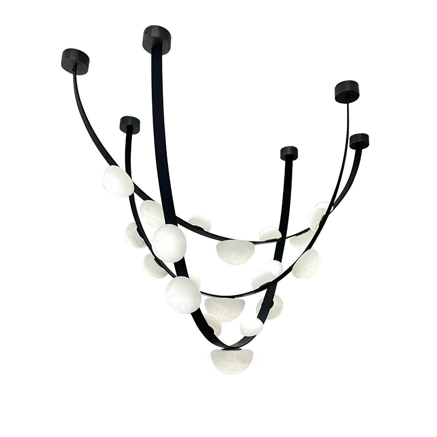 Evcaria Alabaster Chandelier-Neutral Decor